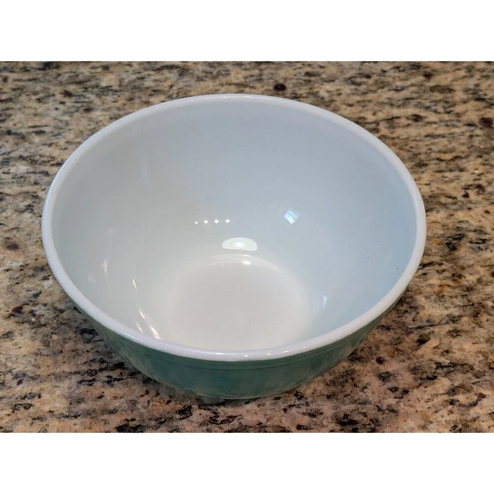 Vintage 1960s Pyrex Primary Colors Jade Green Mixing Bowl 403 2.5 Qt Opal Ware